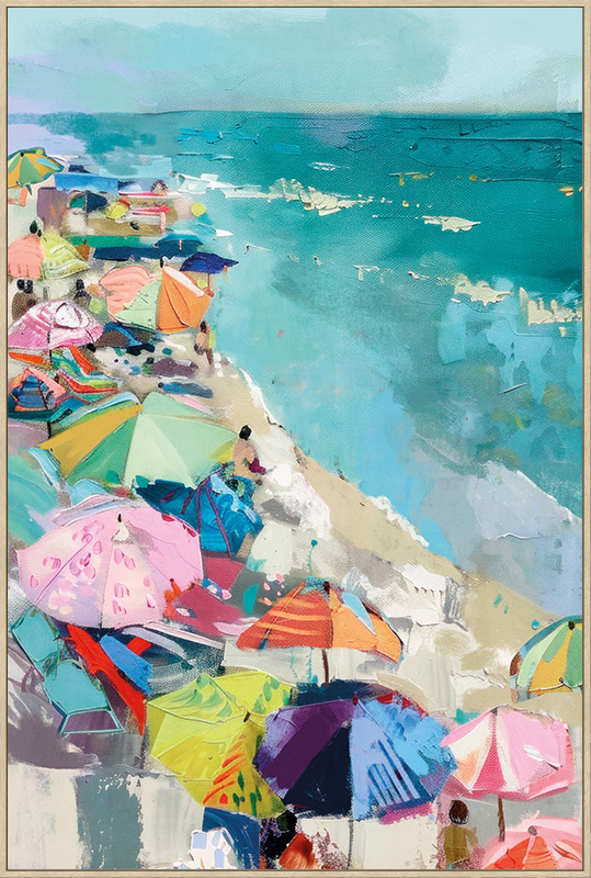 Gemälde 'Summer Bliss' mit Rahmen 80x120cm (82,6x122,6cm)