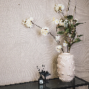 Housevitamin - Vase Fuck beige white 17x17x27cm