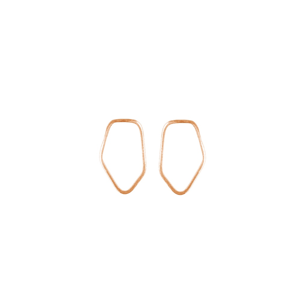 Lisa Kroeber Jewellery Art - Earrings Frames Mini, red gold