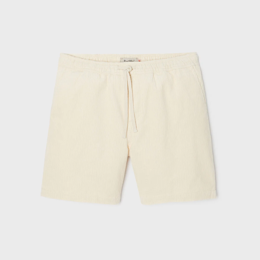 Billybelt - Sommer Shorts Beach Horizon aus Samt - Ivory creme