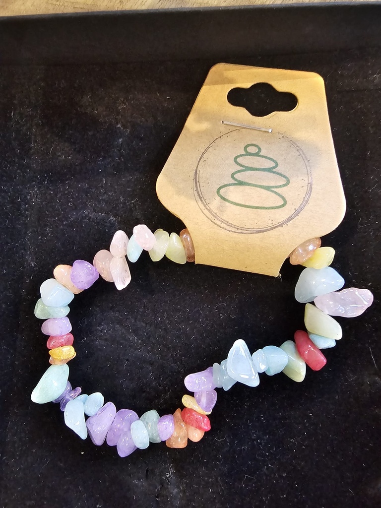 Armband Steinchen bunt split mix