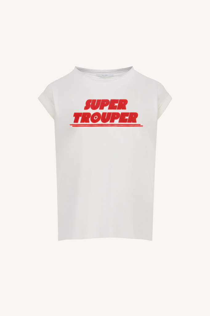 By Bar - Thelma Trouper Top - 010 off white