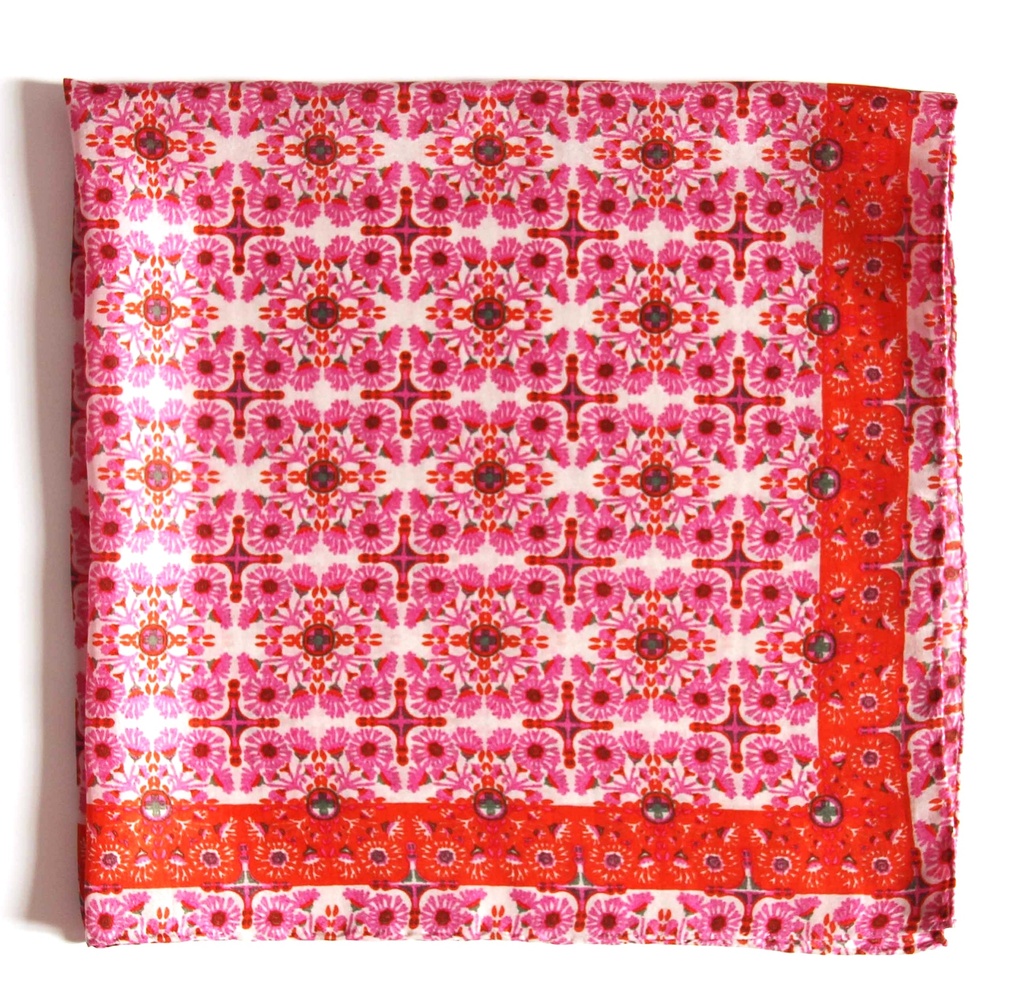 Les Belles Vagabondes - Seidentuch Mini Agadir Fuchsia
