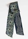 Les Belles Vagabondes - Seidenschal Bandeau Camelia Marine Navy
