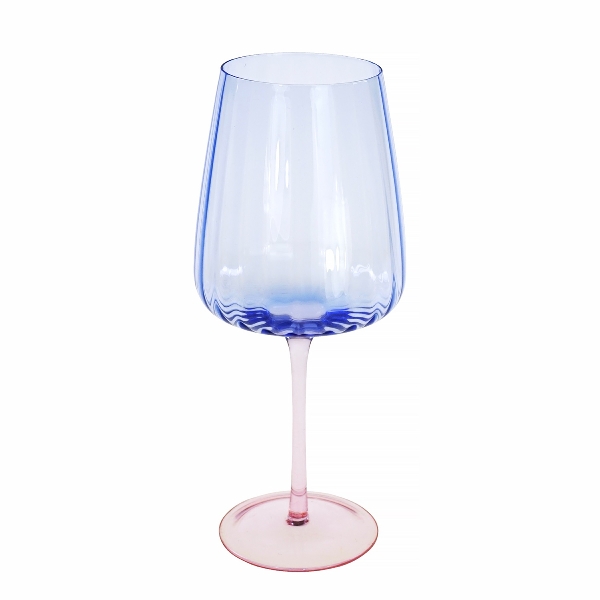 Werner Voss - Rotweinglas, blau durchgefärbt, 10x23cm