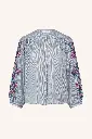 By Bar - Becky Pinstripe Blouse - 813 Indi Grey