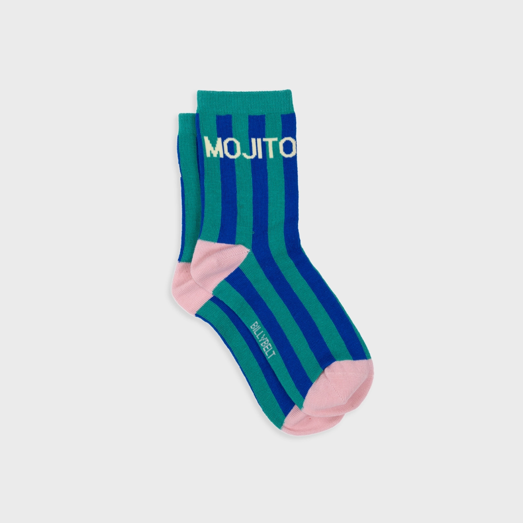 Billybelt - Gestreifte Socken Mojito - Gr. 37-40