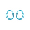 Lisa Kroeber Jewellery Art - Earrings Loops - Light Blue