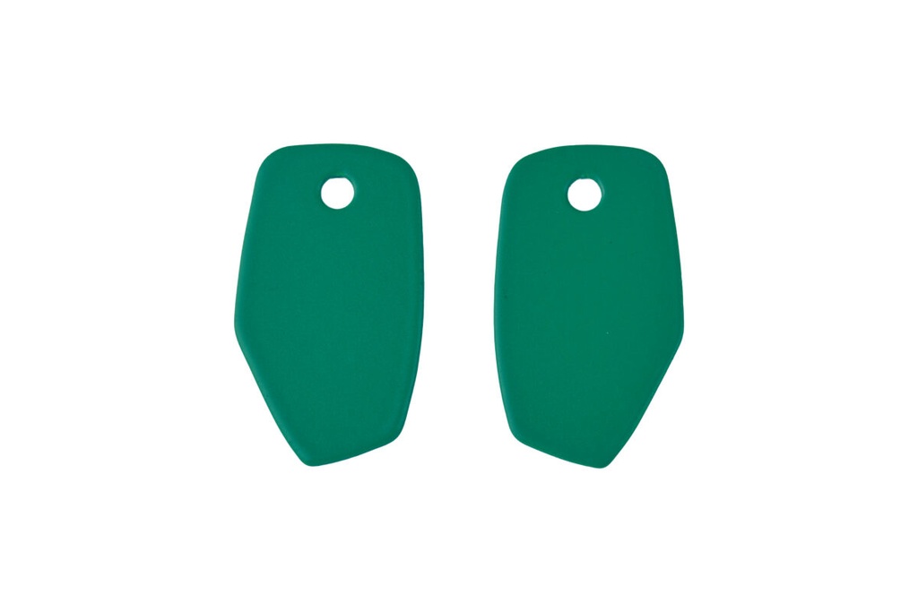 Lisa Kroeber Jewellery Art - Earrings Mix&Match PLATES, Opal Green