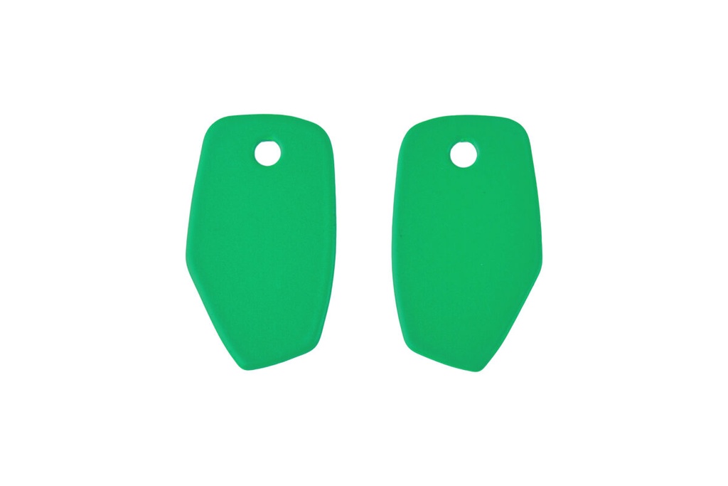 Lisa Kroeber Jewellery Art - Earrings Mix&Match PLATES, Signal Green