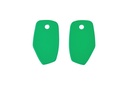 Lisa Kroeber Jewellery Art - Earrings Mix&Match PLATES, Signal Green