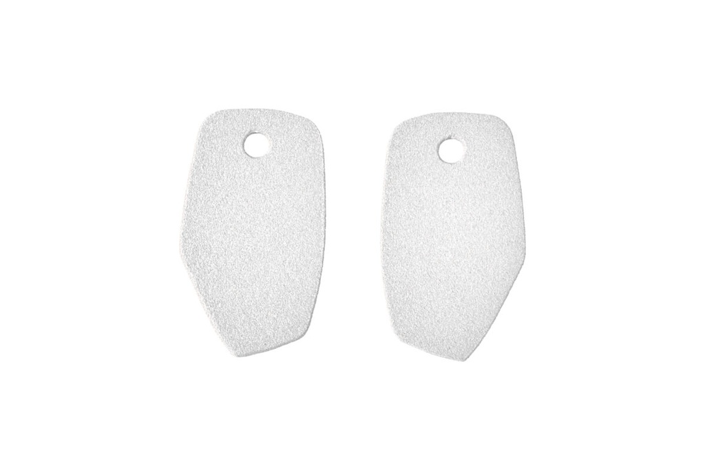 Lisa Kroeber Jewellery Art - Earrings Mix&Match PLATES, Sparkling White