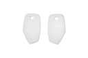 Lisa Kroeber Jewellery Art - Earrings Mix&Match PLATES, Sparkling White