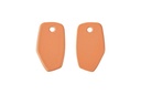 Lisa Kroeber Jewellery Art - Earrings Mix&Match PLATES, Beige Red