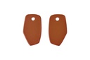 Lisa Kroeber Jewellery Art - Earrings Mix&Match PLATES, Copper Brown