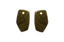Lisa Kroeber Jewellery Art - Earrings Mix&Match PLATES, Sparkling Gold 