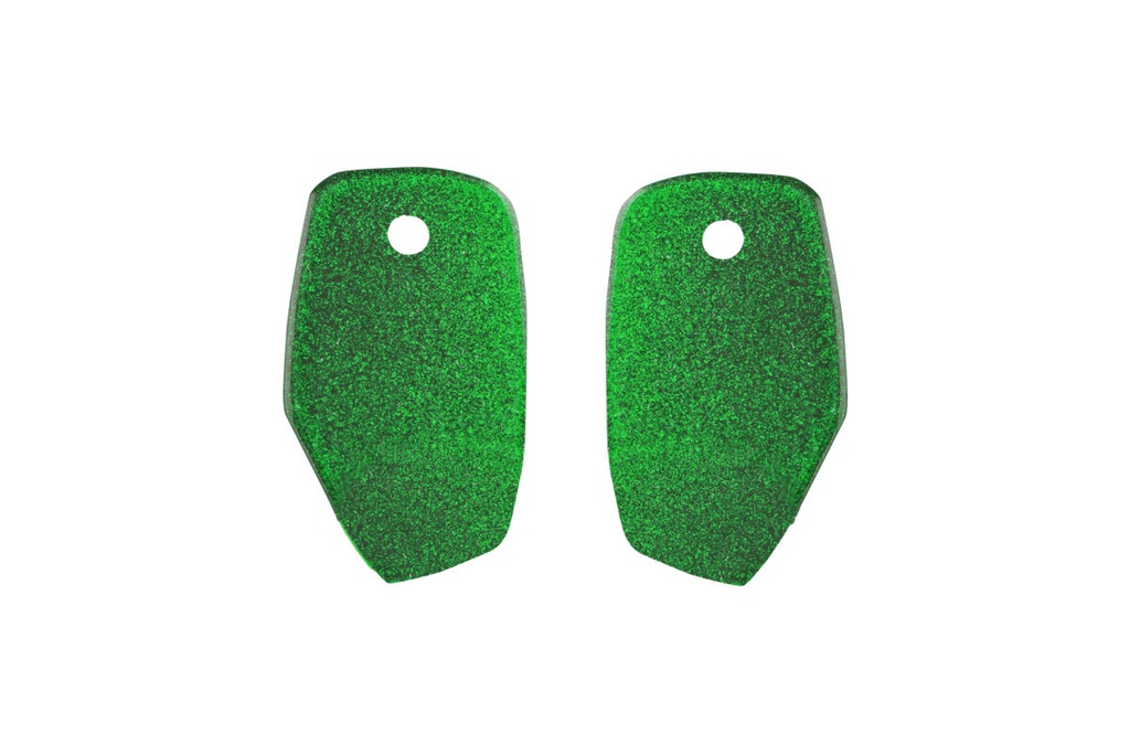 Lisa Kroeber Jewellery Art - Earrings Mix&Match PLATES, Sparkling Green