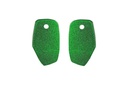 Lisa Kroeber Jewellery Art - Earrings Mix&Match PLATES, Sparkling Green