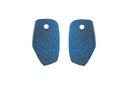 Lisa Kroeber Jewellery Art - Earrings Mix&Match PLATES, Sparkling Ocean Blue