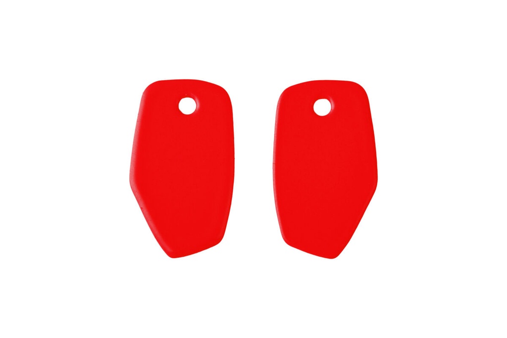 Lisa Kroeber Jewellery Art - Earrings Mix&Match PLATES, Traffic Red