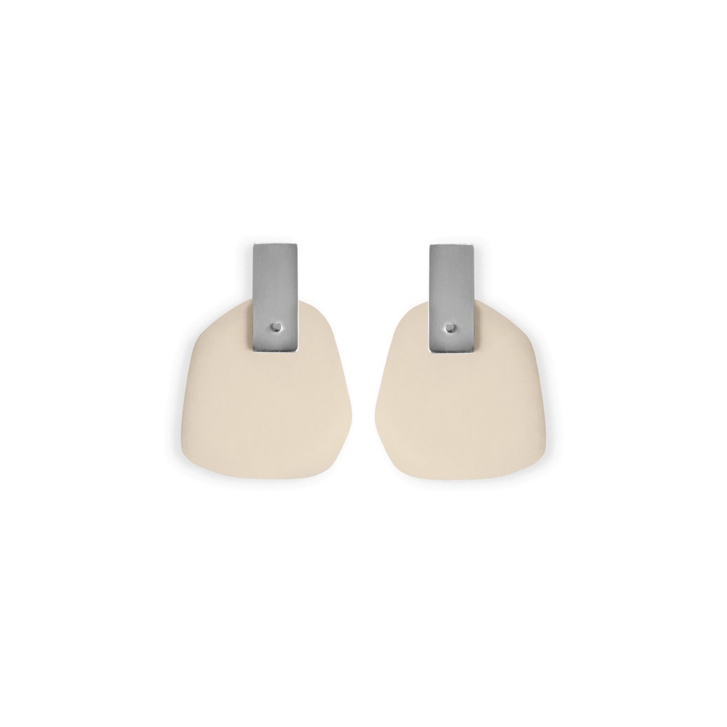 Lisa Kroeber Jewellery Art - Earrings Flower Petals - Ivory
