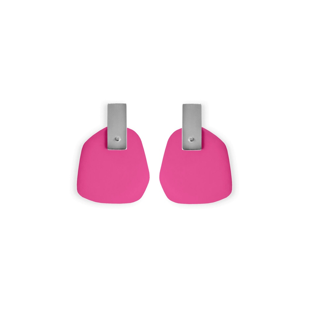 Lisa Kroeber Jewellery Art - Earrings Flower Petals - Magenta