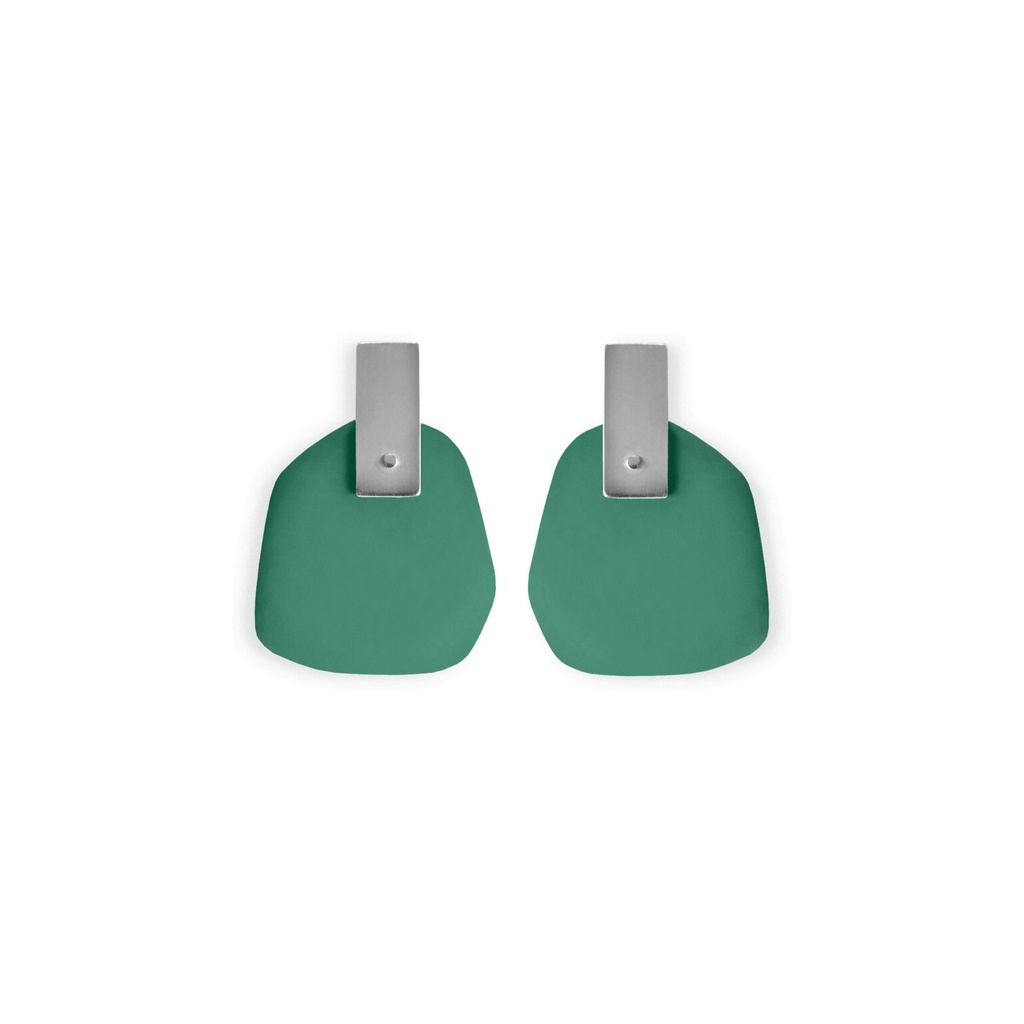 Lisa Kroeber Jewellery Art - Earrings Flower Petals - Opal Green