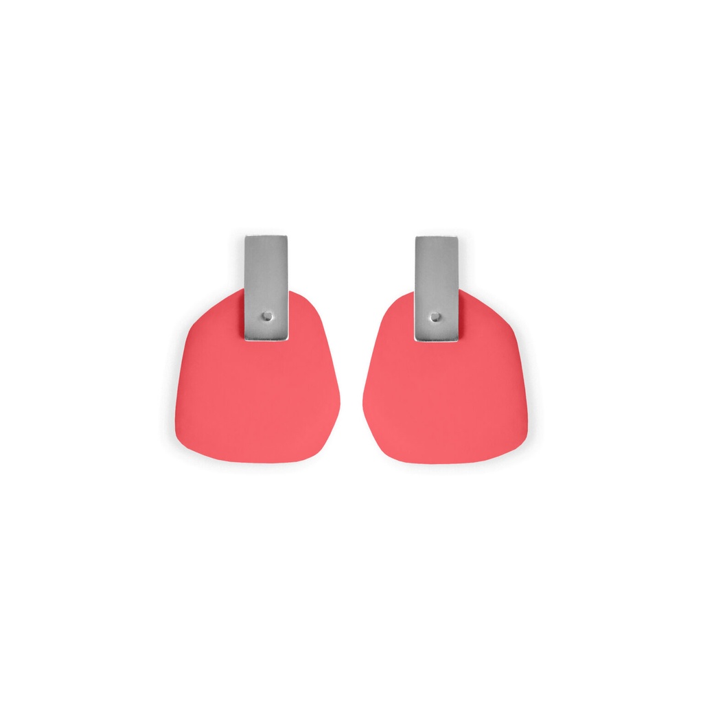 Lisa Kroeber Jewellery Art - Earrings Flower Petals - Strawberry