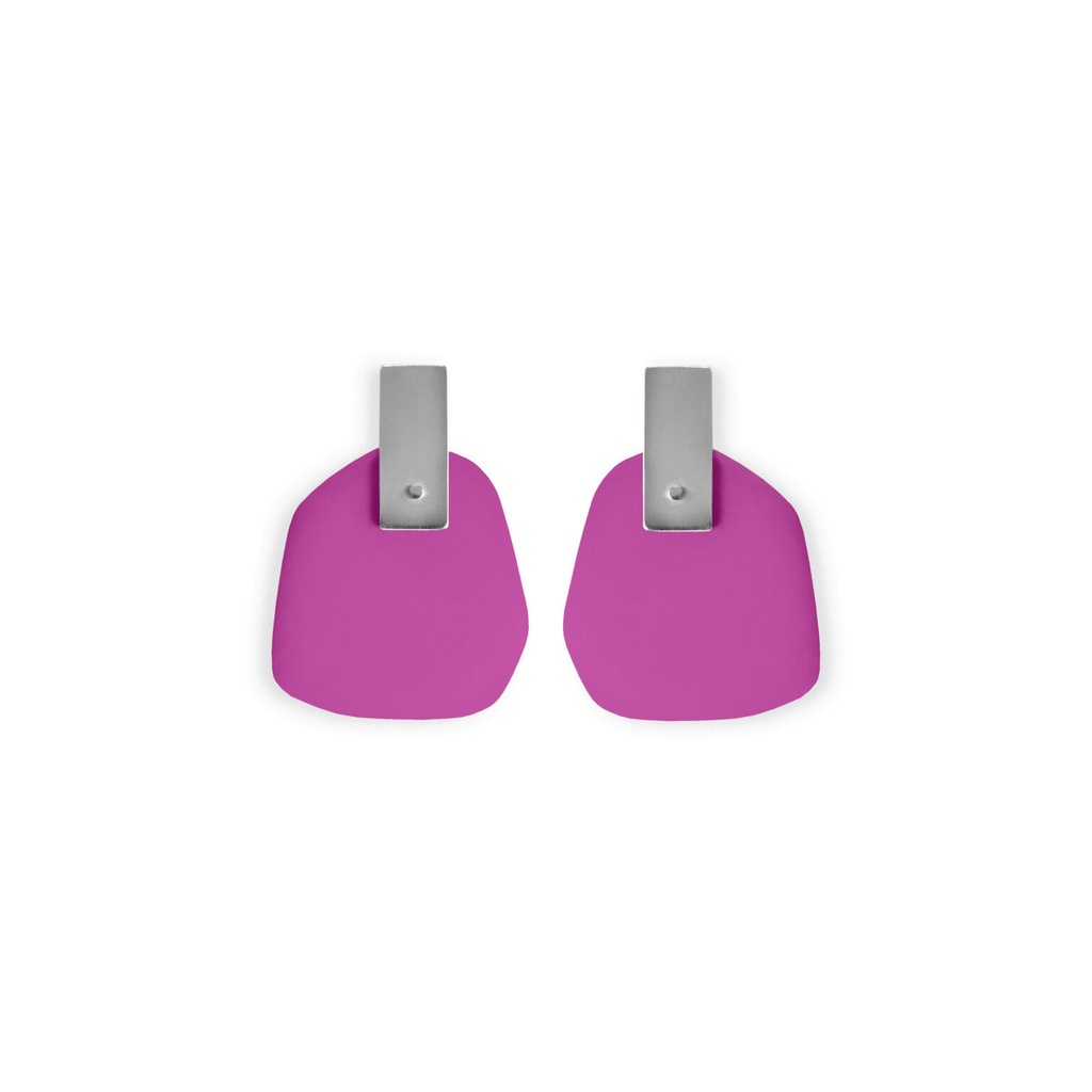 Lisa Kroeber Jewellery Art - Earrings Flower Petals - Traffic Purple