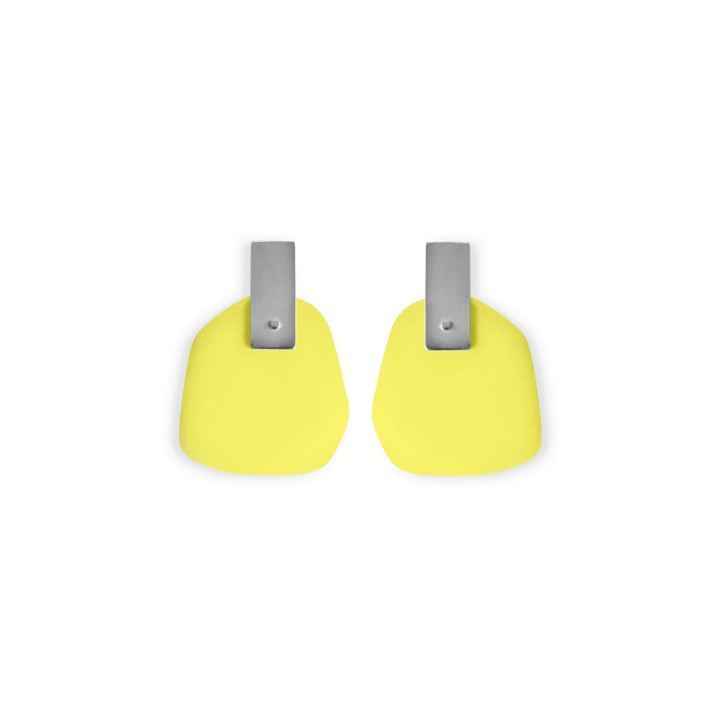 Lisa Kroeber Jewellery Art - Earrings Flower Petals - Sulfur Yellow