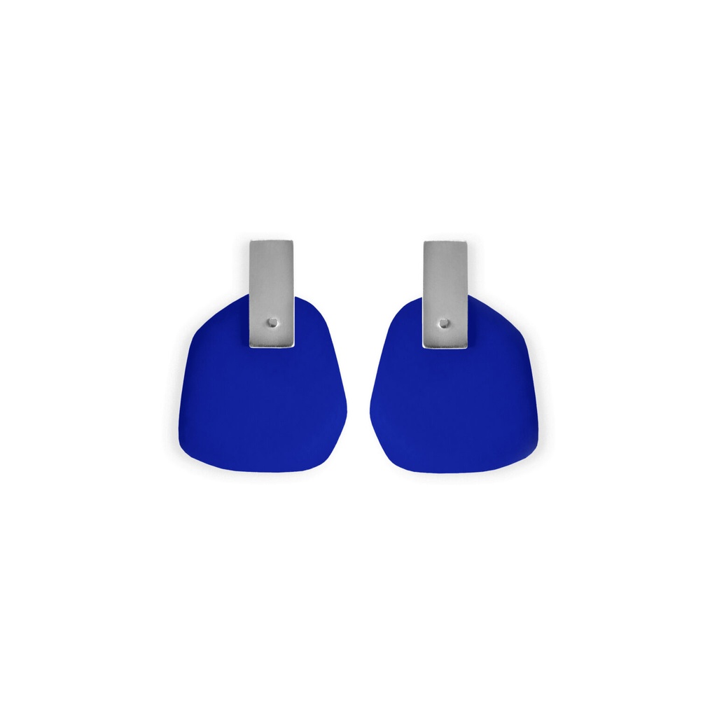 Lisa Kroeber Jewellery Art - Earrings Flower Petals - Ultramarine Blue