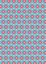 Nobis Design - Geschenkpapierbogen - Toni Starck Pattern - Azur Coral