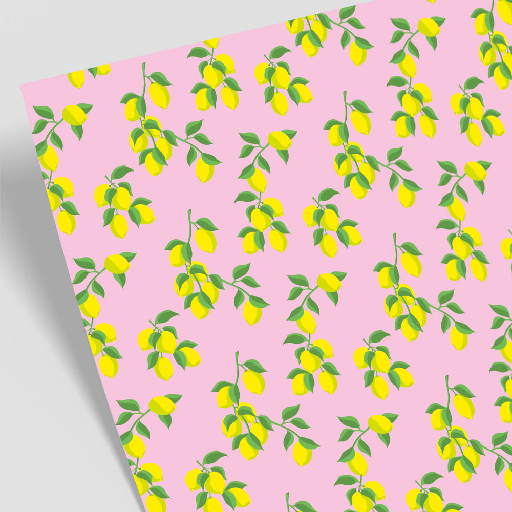 Nobis Design - Geschenkpapierbogen -  Happiness - Lemons