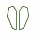 Lisa Kroeber Jewellery Art - Earrings Color Frames - Fern green