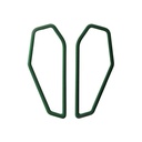 Lisa Kroeber Jewellery Art - Earrings Color Frames - Moss Green