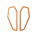 Lisa Kroeber Jewellery Art - Earrings Color Frames - Pastel Orange