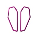 Lisa Kroeber Jewellery Art - Earrings Color Frames - Traffic Purple