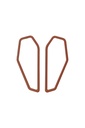 Lisa Kroeber Jewellery Art - Earrings Color Frames - Copper Brown