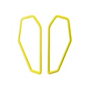Lisa Kroeber Jewellery Art - Earrings Color Frames - Sulfur Yellow