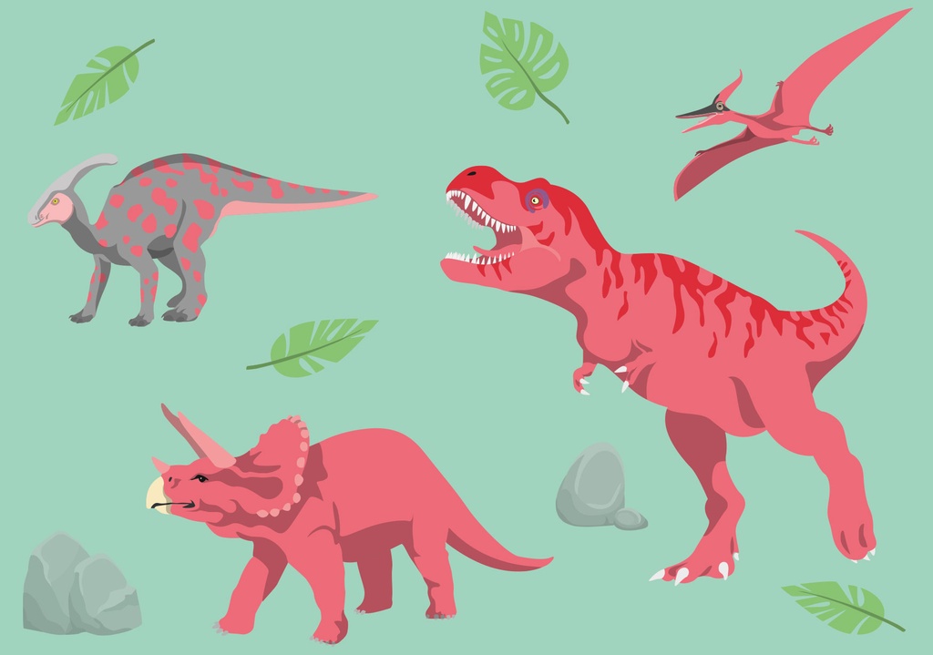 Nobis Design - Postkarte - Luminous - Dinos