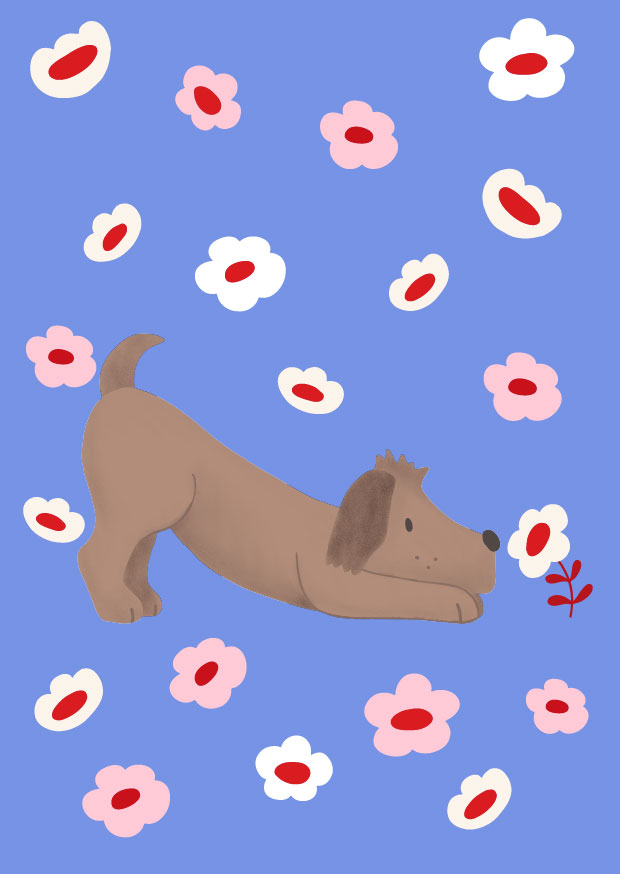 Nobis Design - Postkarte - Andrea Liesert - Hundewiese