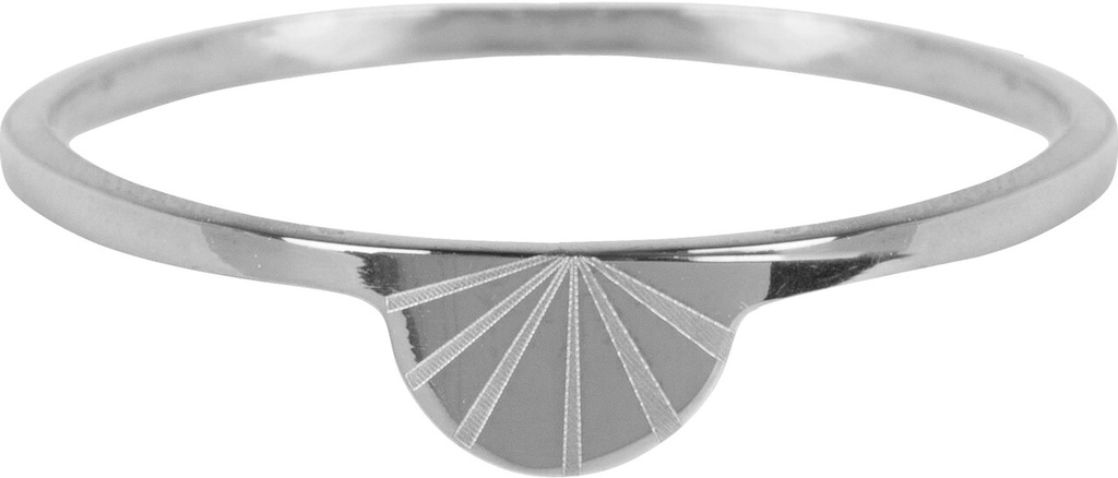 Charmins Ring - R730 - Modern Rainbow Shiny Steel Ring