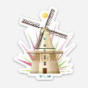 Luckycatstudio - Magnet Historische Mühle, Potsdam
