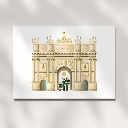 Luckycatstudio - Postkarte - Brandenburger Tor, Potsdam