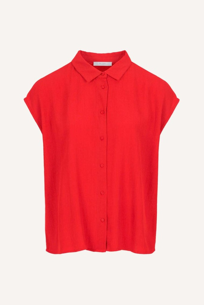 By bar - Kiek Viscose Top - poppy red