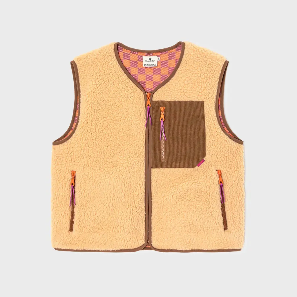 Billybelt - Sherpa Weste ärmellos - Beige