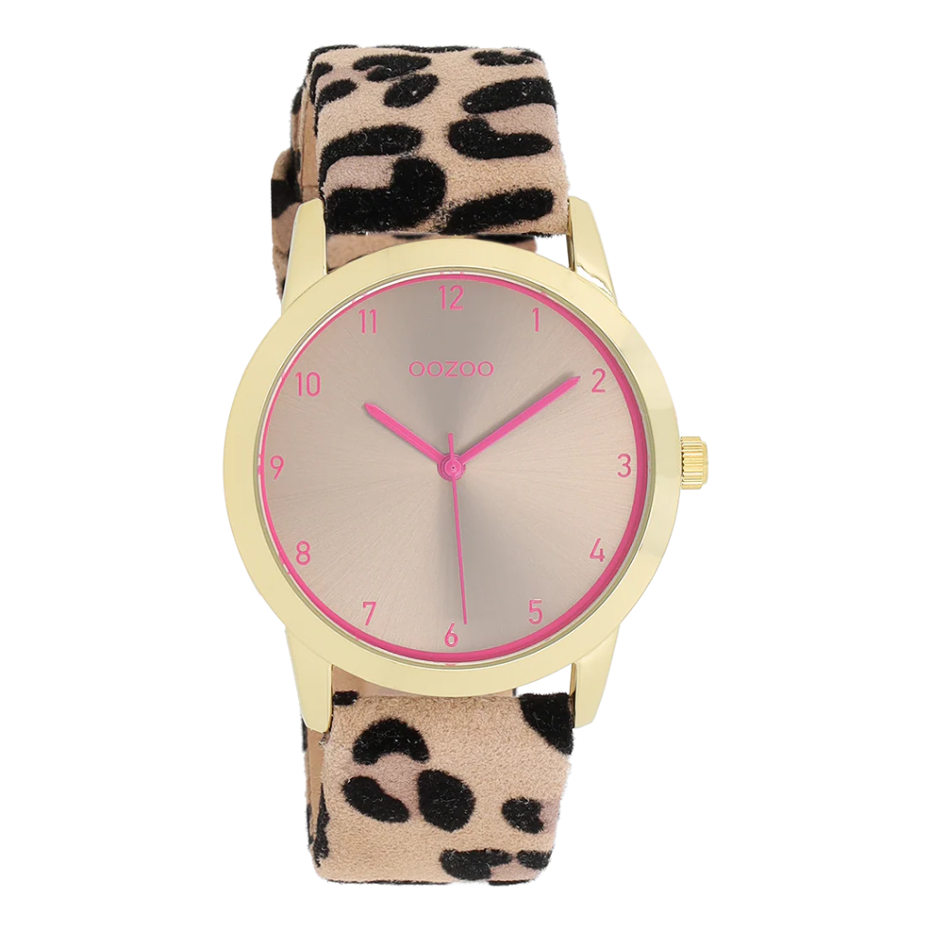 Oozoo Timepieces - Armbanduhr - Leo gold/pink 38mm M