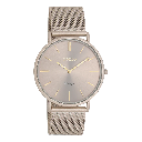 Oozoo Timepieces - Armbanduhr - Vintage Unisex Edelstahl-Mesh-Armband - taupe 40 mm M