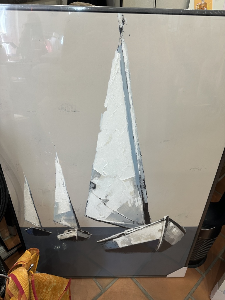 Gemälde 'Sailors' mit Rahmen 83x123cm