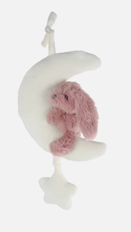 Mini Club - Spieluhr Kaninchen Mond rosa